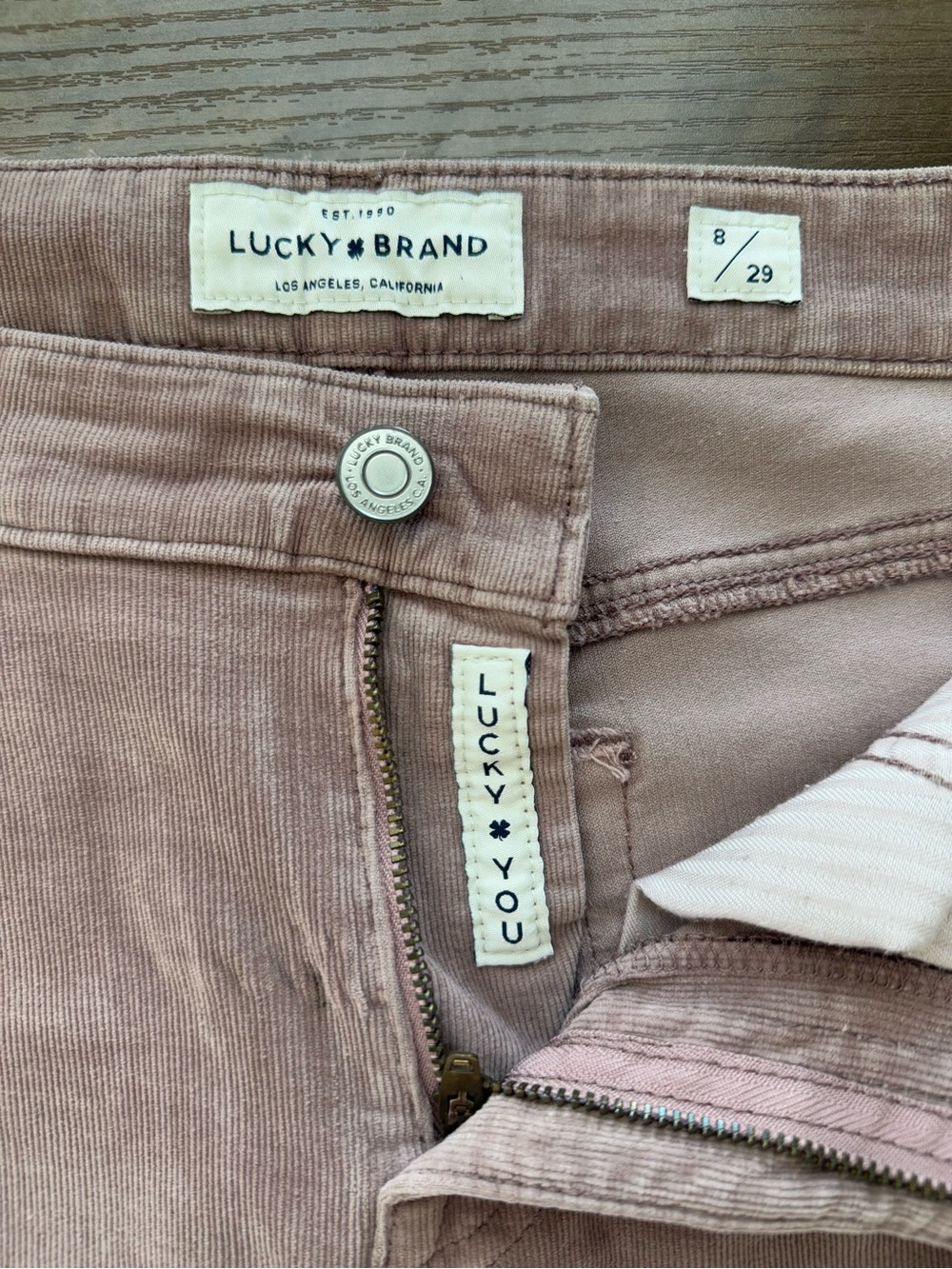 Lucky Brand Ava Skinny Jeans (dusty rose) Size 8/29 - Picture 4 of 6
